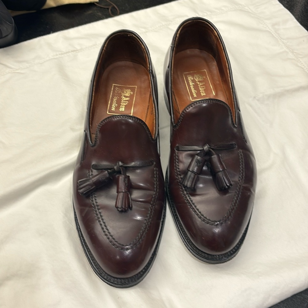 Alden Shell Cordovan Tassle Mocasin, Size 10 D